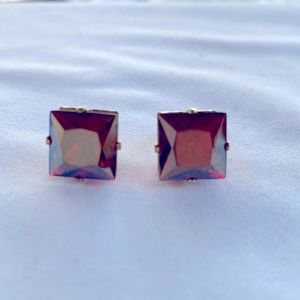 Katheryn Kent Red Rhinestone Studs NWT